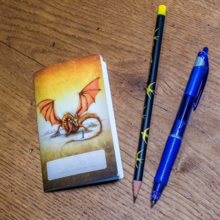 Duhová kočka Minizápisník Drak