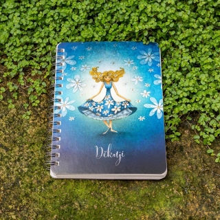 Duhová kočka Děkuji Blok A6