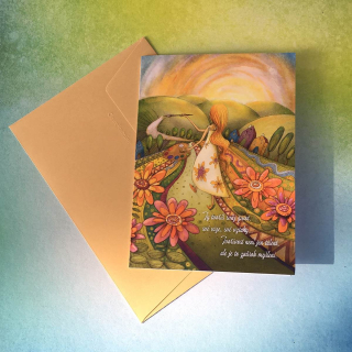 Duhová kočka Blahopřání Tvořím svůj život