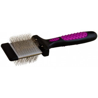 Malý jemný oboustranný kartáč pro psy KW