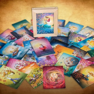 Duhová kočka On a Ona - Partnerské karty v rámečku