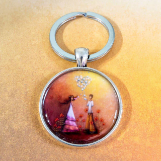 Duhová kočka Klíčenka Ty a já