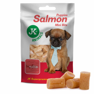 JK ANIMALS Meat Snack Puppy Salmon Bits lososová mini pochoutka pro štěňata 50 g