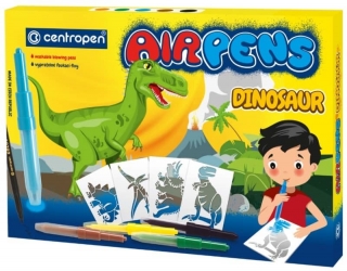 Centropen Foukací fixy AIR PENS 1500/5+1 Dinosaur 5 ks a fix
