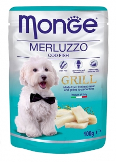 Kapsička pro psy treska Monge Dog Grill 100 g