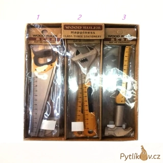 Pravítko dřevěné 12cm nástroje nastavitelný klíč